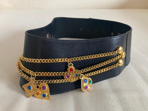 Escada gürtel leder schwarz - escada,